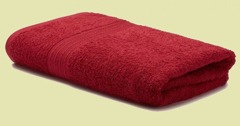 Полотенце махровое / цвет: бордовый / Туркмения